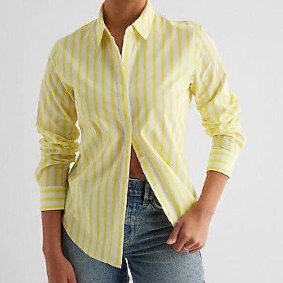 Beautiful Slim Striped Portofino Shirt.  Worn Once!! No flaws!. Size L - Picture 1 of 4